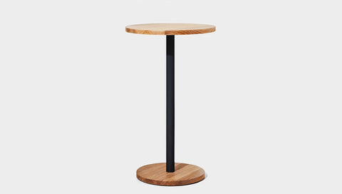 reddie-raw cafe & bar pedestal table 60dia x 100H *cm / Solid Reclaimed Wood Teak~Oak / Metal~Black Bob Pedestal Cafe & Bar Table (2 heights)