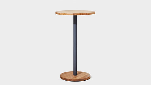 reddie-raw cafe & bar pedestal table 60dia x 100H *cm / Solid Reclaimed Wood Teak~Oak / Metal~Grey Bob Pedestal Cafe & Bar Table (2 heights)