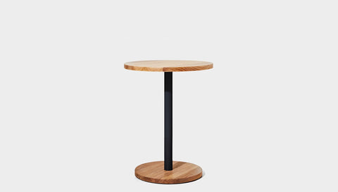 reddie-raw cafe & bar pedestal table 60dia x 75H *cm / Solid Reclaimed Wood Teak~Oak / Metal~Black Bob Pedestal Cafe & Bar Table (2 heights)