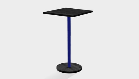 reddie-raw cafe & bar pedestal table 60dia x 100H *cm / Solid Reclaimed Wood Teak~Black / Metal~Navy Bob Pedestal Square Cafe & Bar Table (2 heights)