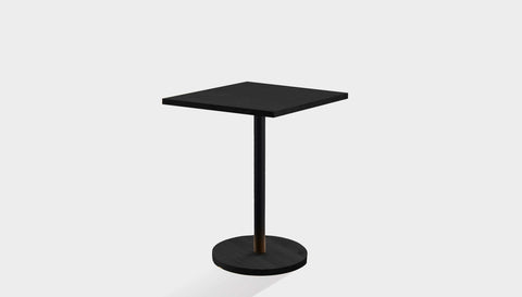 reddie-raw cafe & bar pedestal table 60dia x 75H *cm / Solid Reclaimed Wood Teak~Black / Metal~Black Bob Pedestal Square Cafe & Bar Table (2 heights)