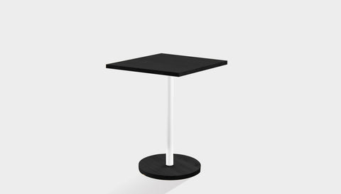 reddie-raw cafe & bar pedestal table 60dia x 75H *cm / Solid Reclaimed Wood Teak~Black / Metal~White Bob Pedestal Square Cafe & Bar Table (2 heights)