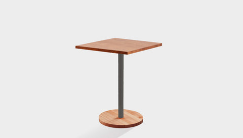 reddie-raw cafe & bar pedestal table 60dia x 75H *cm / Solid Reclaimed Wood Teak~Natural / Metal~Grey Bob Pedestal Square Cafe & Bar Table (2 heights)