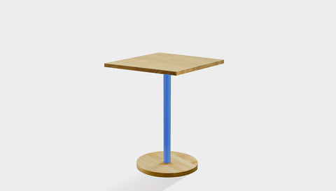 reddie-raw cafe & bar pedestal table 60dia x 75H *cm / Solid Reclaimed Wood Teak~Oak / Metal~Blue Bob Pedestal Square Cafe & Bar Table (2 heights)