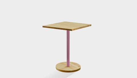 reddie-raw cafe & bar pedestal table 60dia x 75H *cm / Solid Reclaimed Wood Teak~Oak / Metal~Pink Bob Pedestal Square Cafe & Bar Table (2 heights)