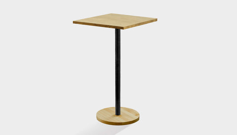reddie-raw cafe & bar pedestal table 60 x 60 x 100H *cm / Solid Reclaimed Wood Teak~Oak / Metal~Black Bob Pedestal Square Cafe & Bar Table  Square (2 heights)
