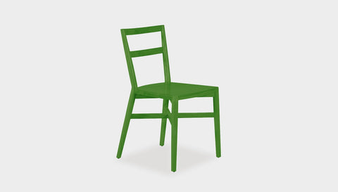 reddie-raw dining chair 46W x 49D x 82H *cm (45H seat) / Solid Reclaimed Teak Wood~Green Jepara Dining Chair