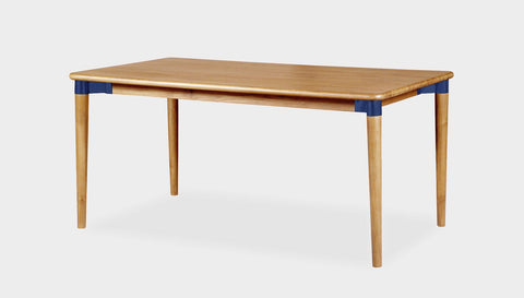 reddie-raw rectangular 160L x 90D x 75 H *cm / Solid Reclaimed Wood Teak~Oak / Metal~Navy Jepara Table