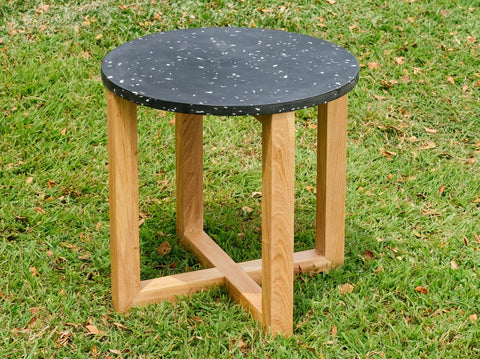 reddie-raw round side table Suzy Side Table Round- Recycled Bottle Tops