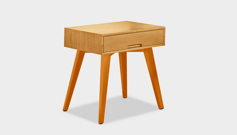 reddie-raw bedside table 45D x 45D x 55H *cm / Wood Teak~Oak / Wood Teak~Natural Vinny Bedside Table High Square