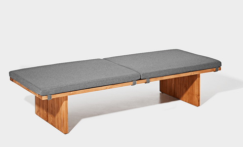 reddie-raw daybed 180W x 70D x 40H (cm) / Fabric~Vienna Midgrey / Wood Teak~Natural Bob Day Bed