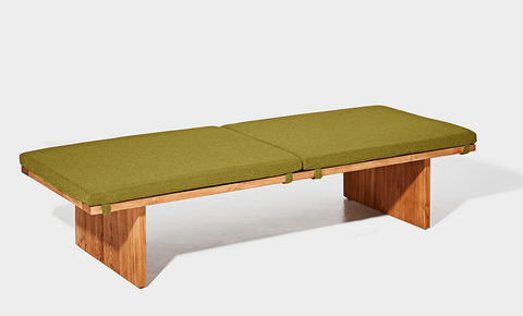 reddie-raw daybed 180W x 70D x 40H (cm) / Fabric~Vienna Moss / Wood Teak~Natural Bob Day Bed