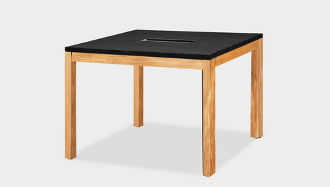 reddie-raw desk 100W x 100D x 75H *cm / Wood-Veneer~Black / Wood Teak~Oak Bob Hot Desk