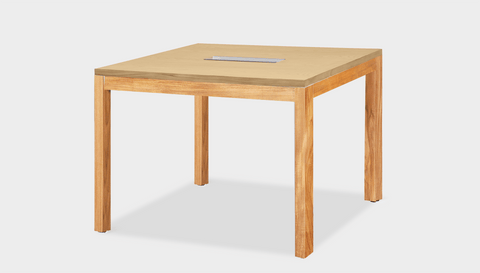 reddie-raw desk 100W x 100D x 75H *cm / Wood-Veneer~Oak / Wood Teak~Oak Bob Hot Desk