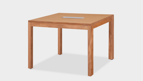 reddie-raw desk 100W x 100D x 75H *cm / Wood-Veneer~Teak / Wood Teak~Natural Bob Hot Desk