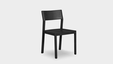reddie-raw dining chair 46W x 54D x 82H *cm / Wood Teak~Black / No Brass Rita Dining Chair