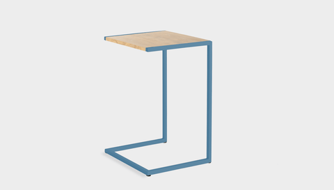 reddie-raw laptop table 45W x 40D x 65H *cm / Wood-Veneer~Oak / Metal~Blue Suzy Laptop Table
