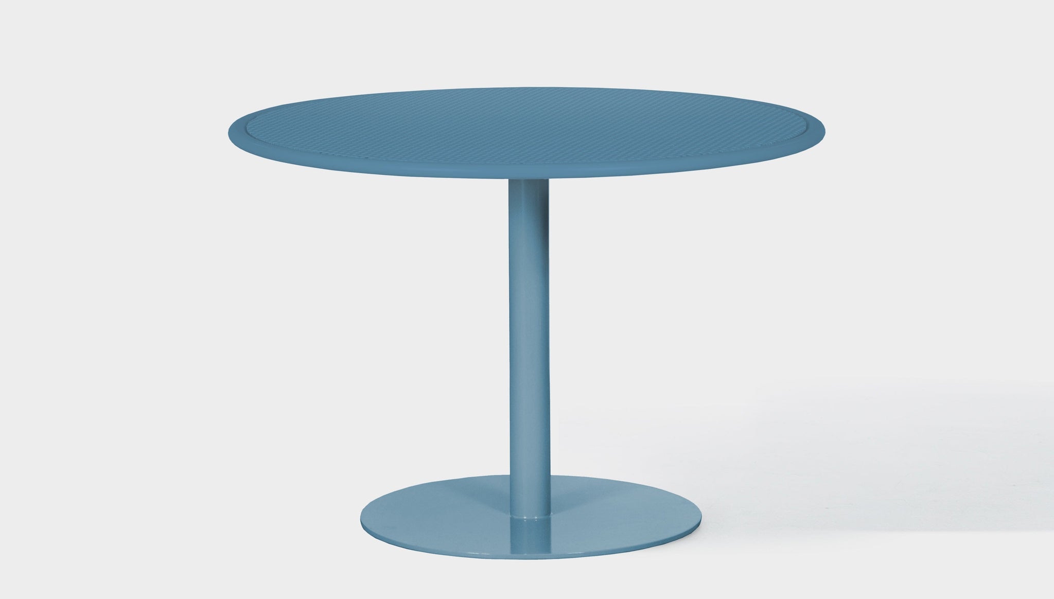 reddie-raw outdoor dining table round 120dia x 75H *cm / Metal~Blue Bob Outdoor Pedestal Table- Metal