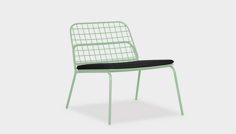 reddie-raw outdoor lounge chair 62W x 72D x 64H *cm (40H seat) / Metal~Mint Kami Outdoor Lounge Chair