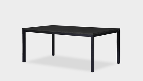 reddie-raw rectangular 160L x 90D x 75H *cm / Wood Teak~Black / Metal~Black Bob Table Table - Wood