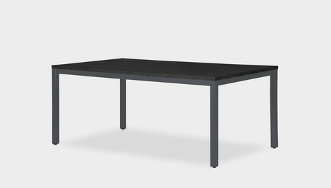 reddie-raw rectangular 160L x 90D x 75H *cm / Wood Teak~Black / Metal~Grey Bob Table Table - Wood