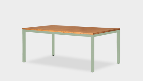 reddie-raw rectangular 160L x 90D x 75H *cm / Wood Teak~Natural / Metal~Mint Bob Table Table - Wood