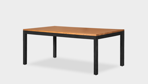 reddie-raw rectangular 160L x 90D x 75H *cm / Wood Teak~Natural / Wood Teak~Black Bob Table Table - Wood