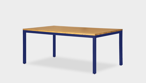 reddie-raw rectangular 160L x 90D x 75H *cm / Wood Teak~Oak / Metal~Navy Bob Table Table - Wood