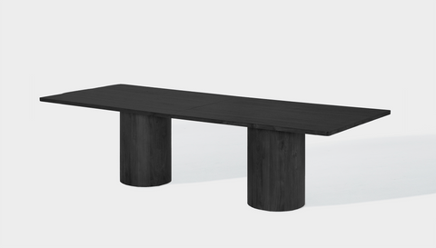 reddie-raw rectangular 240W x 100D x 75H *cm / Wood Veneer~Black / Wood Veneer~Black Dora Drum Table - Wood