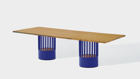 reddie-raw rectangular 240W x 100D x 75H *cm / Wood Veneer~Oak / Metal~Navy Willy Cage Table - Wood
