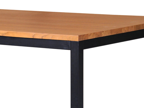 reddie-raw rectangular Bob Table Table - Wood