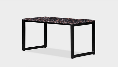reddie-raw rectangular coffee table 90 x 45 x 45H *cm / Stone~Black Veined Marble / Metal~Black Suzy Coffee Table Rectangular/Bench