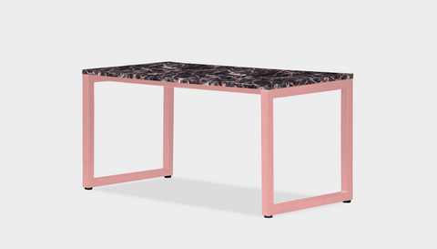 reddie-raw rectangular coffee table 90 x 45 x 45H *cm / Stone~Black Veined Marble / Metal~Pink Suzy Coffee Table Rectangular/Bench