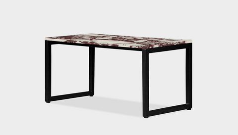 reddie-raw rectangular coffee table 90 x 45 x 45H *cm / Stone~Calacatta Viola / Metal~Black Suzy Coffee Table Rectangular/Bench