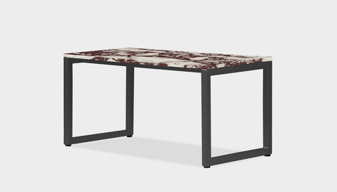 reddie-raw rectangular coffee table 90 x 45 x 45H *cm / Stone~Calacatta Viola / Metal~Grey Suzy Coffee Table Rectangular/Bench