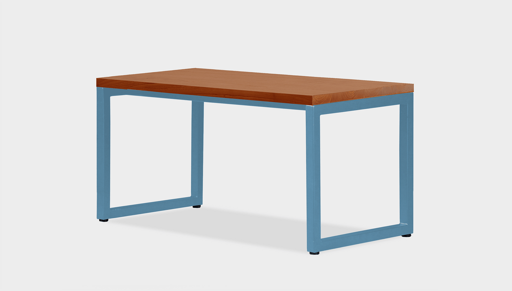 reddie-raw rectangular coffee table 90 x 45 x 45H *cm / Wood Teak~Natural / Metal~Blue Suzy Coffee Table Rectangular/Bench
