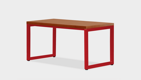 reddie-raw rectangular coffee table 90 x 45 x 45H *cm / Wood Teak~Natural / Metal~Red Suzy Coffee Table Rectangular/Bench
