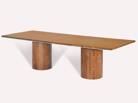 reddie-raw rectangular Dora Drum Table - Wood