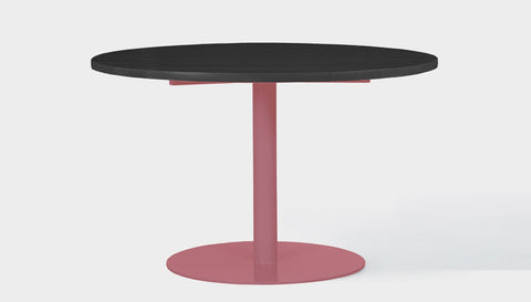 reddie-raw round 100dia x 75H *cm / Wood Teak~Black / Metal~Pink Bob Pedestal Table - Wood