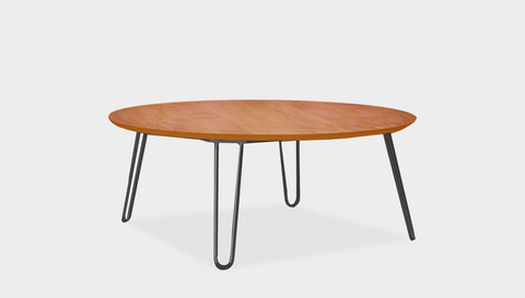 reddie-raw round coffee table 90dia x 35H *cm / Wood Teak~Natural / Metal~Grey Willy Coffee Table Round