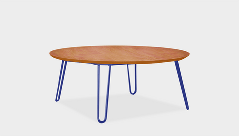 reddie-raw round coffee table 90dia x 35H *cm / Wood Teak~Natural / Metal~Navy Willy Coffee Table Round