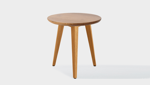 reddie-raw round side table 45dia x 45H *cm / Wood Teak~Natural / Wood Teak~Oak Vinny Side Table Round