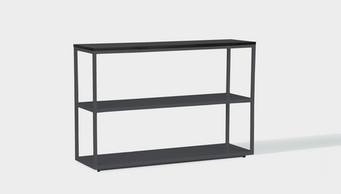 reddie-raw shelf 120W x 35D x 80H *cm / Wood Teak~Black / Metal~Grey Suzy Shelf / Bookcase