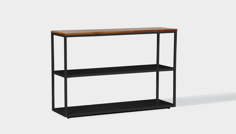 reddie-raw shelf 120W x 35D x 80H *cm / Wood Teak~Natural / Metal~Black Suzy Shelf / Bookcase