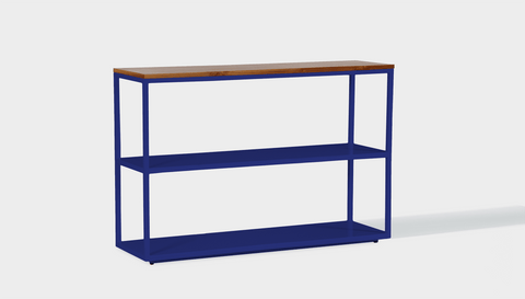 reddie-raw shelf 120W x 35D x 80H *cm / Wood Teak~Natural / Metal~Navy Suzy Shelf / Bookcase