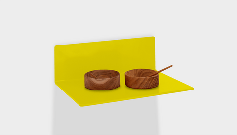 reddie-raw shelf 30W x 22D x 10H (+1cm floating off wall) *cm / Metal~Yellow Andi Floating Reversible Shelf*