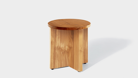 reddie-raw Side Table 45dia x 45H *cm / Wood Teak~Natural / Wood Teak~Oak Bob Side Table Round