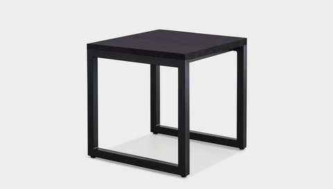 reddie-raw square side table 45W x 45D x 45H *cm / Wood Teak~Black / Metal~Black Suzy Side Table Square