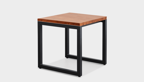 reddie-raw square side table 45W x 45D x 45H *cm / Wood Teak~Natural / Metal~Black Suzy Side Table Square