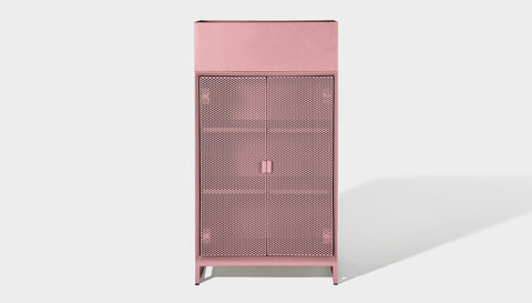 reddie-raw storage cupboard 60W x 45D x 110H  *cm (with planter box) / Lacquer~Pink NCW Storage Unit with and without planter